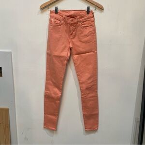 7 For All Mankind Peach Skinny Jeans